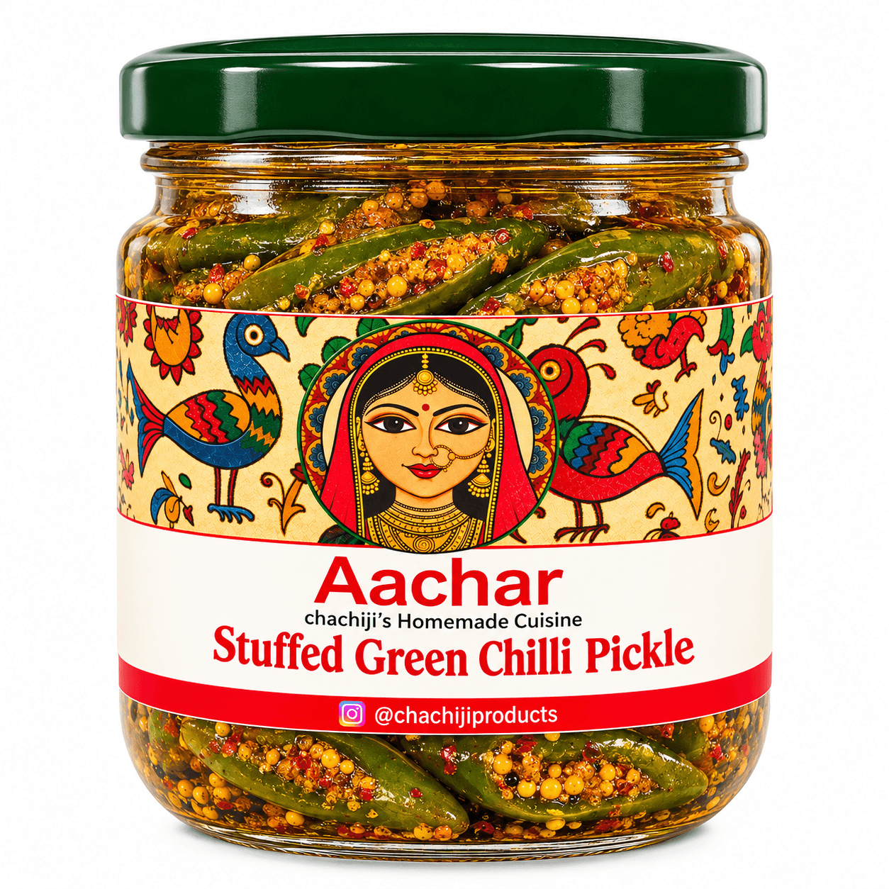 Stuffed Green Chilli pickle