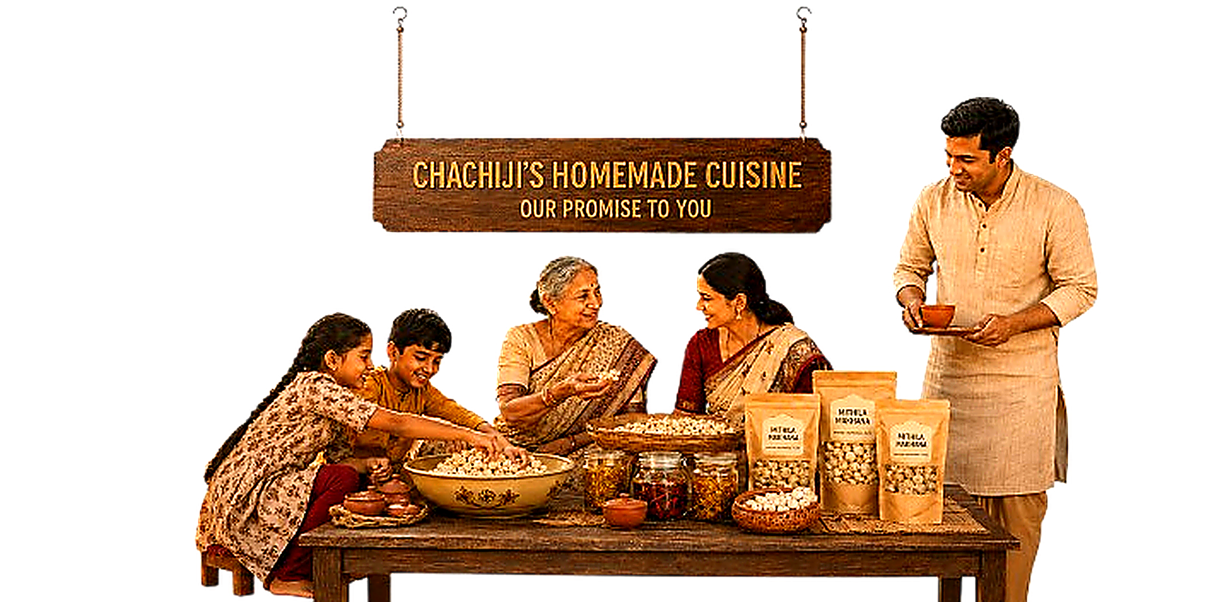 Chachiji's Homemade Cuisine — Our Promise to You 3-Generation Family Gathering